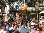 Manifestació 10-J: les fotos dels ciutadans Estelades al passeig de Gràcia. Foto: Antoni Rodriguez