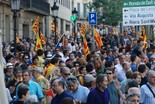 Manifestació 10-J: les fotos dels ciutadans Marea humana als Jardinets de Gràcia. Foto: Sergi Pich