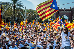 Diada Nacional 2016: manifestació a Barcelona (Arc de Triomf) 