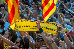 Diada Nacional 2016: manifestació a Barcelona (Arc de Triomf) 