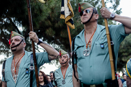 Desfilada de la Hermandad de Antiguos Caballeros Legionarios a l'Hospitalet de Llobregat 