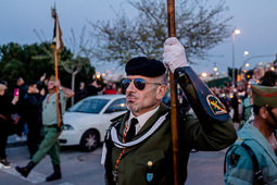 Desfilada de la Hermandad de Antiguos Caballeros Legionarios a l'Hospitalet de Llobregat 
