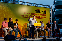 Commemoració dels 40 anys de la Diada Nacional del 1976 a Sant Boi de Llobregat 
