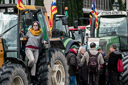 La Marxa Pagesa per la Dignitat a Barcelona 