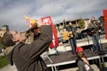 Manifestació sindical contra l'atur a Osona 