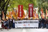 Manifestació sindical contra l'atur a Osona 