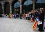 Flama del Canigó a Ripoll amb cadena humana per la independència, 2013 