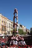 Festes de Santa Tecla a Tarragona: 1a jornada castellera Dos de vuit dels Xiquets de Tarragona.