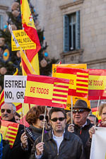 Manifestació en defensa de la Constitució a Barcelona 