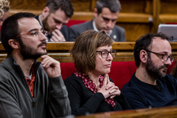 Primer ple del Parlament de la presidència de Carles Puigdemont 