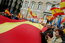 Concentració de Societat Civil Catalana «El procés ens roba» 