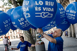 Manifestació a Barcelona en defensa de l'Ebre 