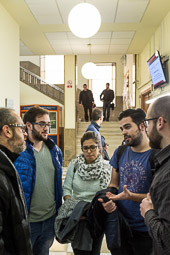 Eleccions andaluses 2015 Tertulia amb un grup d'estudiants de Ciències Polítiques de la Universitat de Granada.
