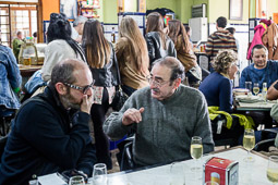 Eleccions andaluses 2015 Tertulia al bar El Liebre de Castro  del Rio, Còrdova.