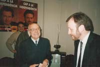 Aquella primera ERC independentista Nit electoral 1992:  Heribert Barrera, amb Colom.