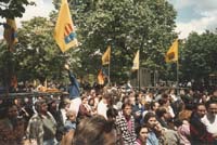 Aquella primera ERC independentista Concert i miting pel concert econòmic i contra l'espoli fiscal, convocats per ERC al parc de la Ciutadella el 1993.