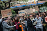 Manifestació d'estudiants de secundària en vaga 