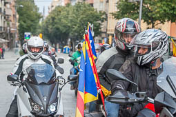 Diada Nacional 2015: concentració de motards independentistes a Vic 