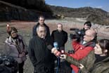 Joaquim Nadal visita les obres de desdoblament de la C-17 a Orís 