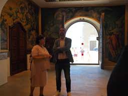 Visita del conseller de Cultura Santi Vila a Sitges 